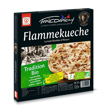 Tarte flambée d'Alsace - Flammekueche - Friedrich - sans OGM - Tradition Bio